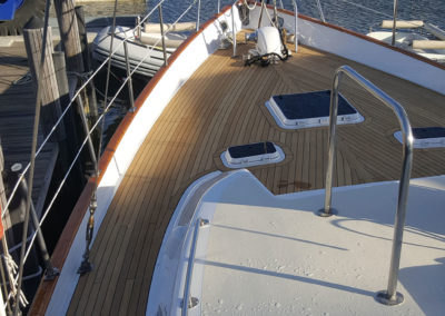 55' Cheoy Lee - Curve plank fabrication and installation