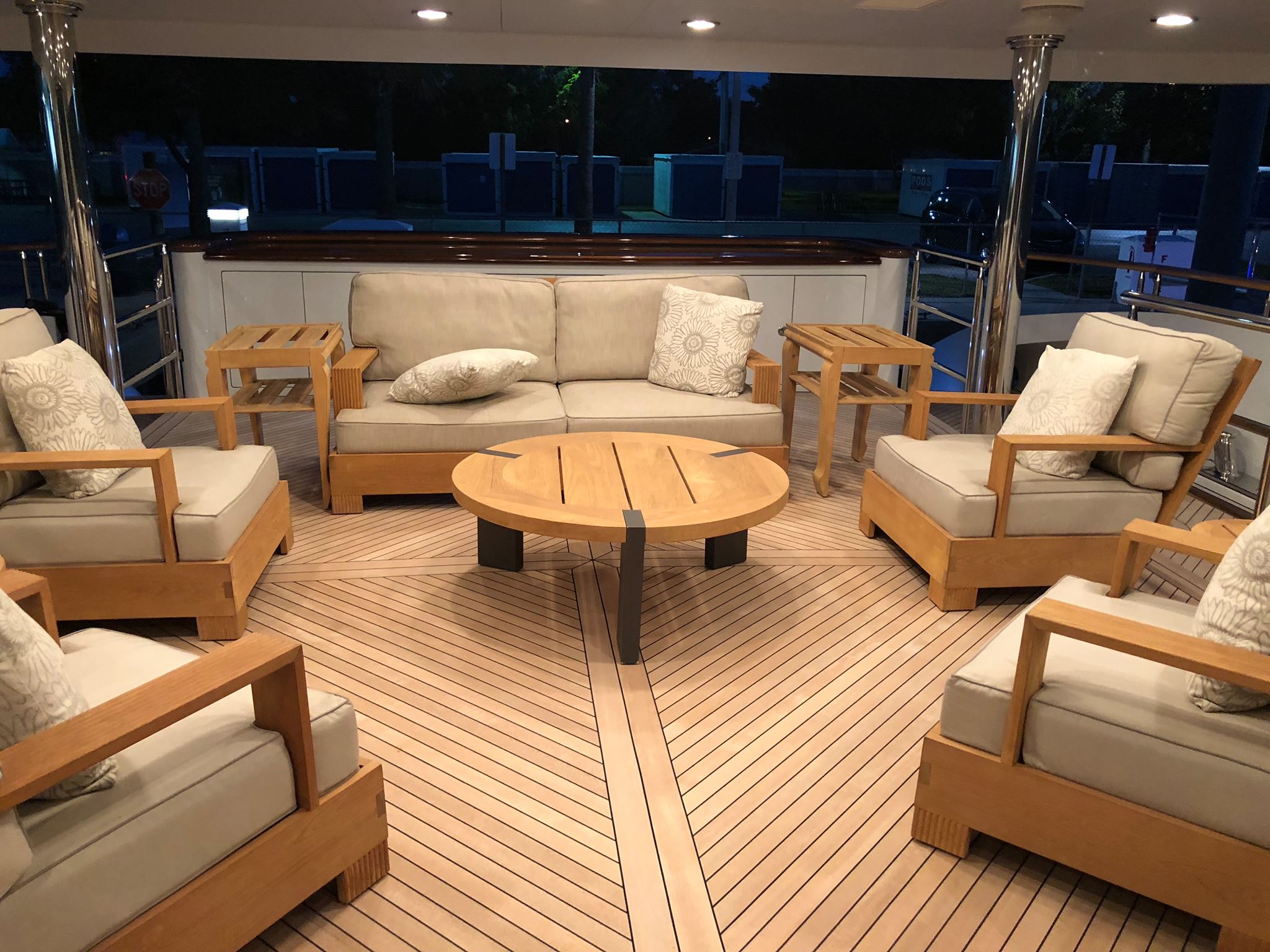 teak yacht interiors